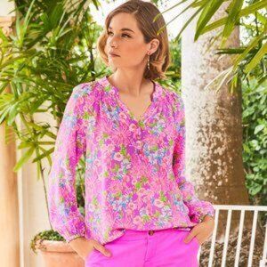 Lilly Pulitzer Elsa silk top NWOT